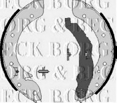 BORG & BECK bbs6198 -  Комплект тормозных колодок